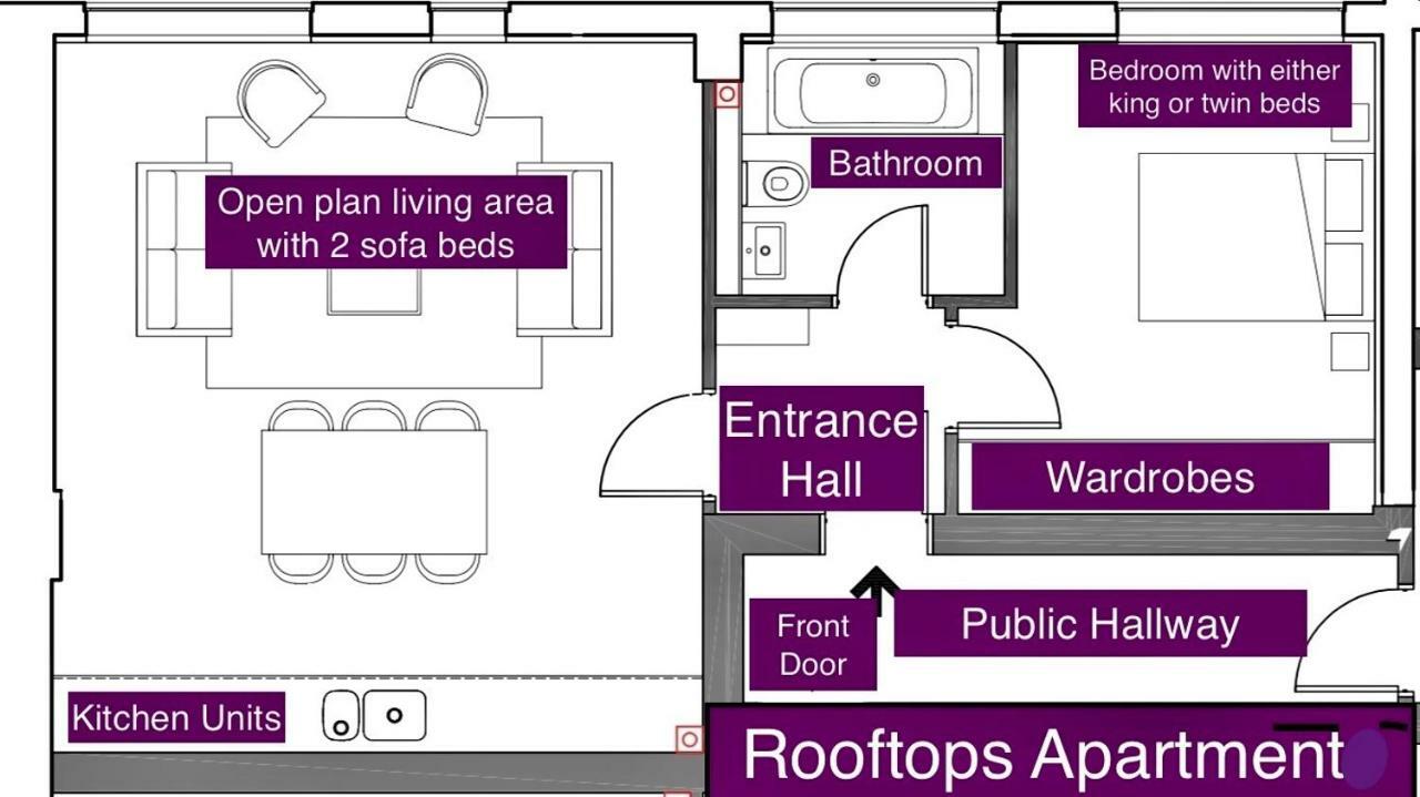 Rooftops Apartment Bletchley Exterior photo